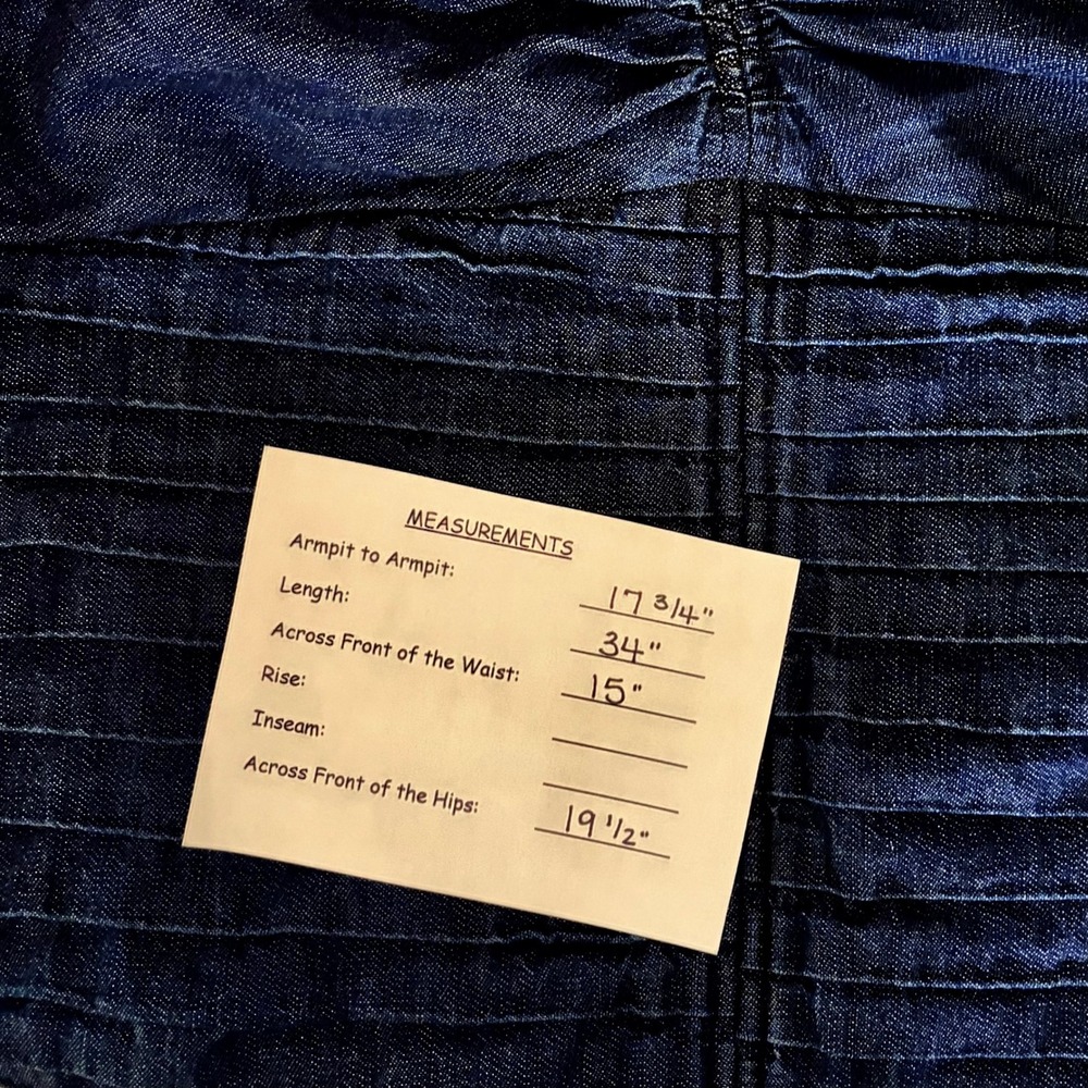 TANYA TAYLOR Pansy Dress Blue Denim Pleated Mini Puffed Sleeves Flirty Size 6 - Picture 15 of 16